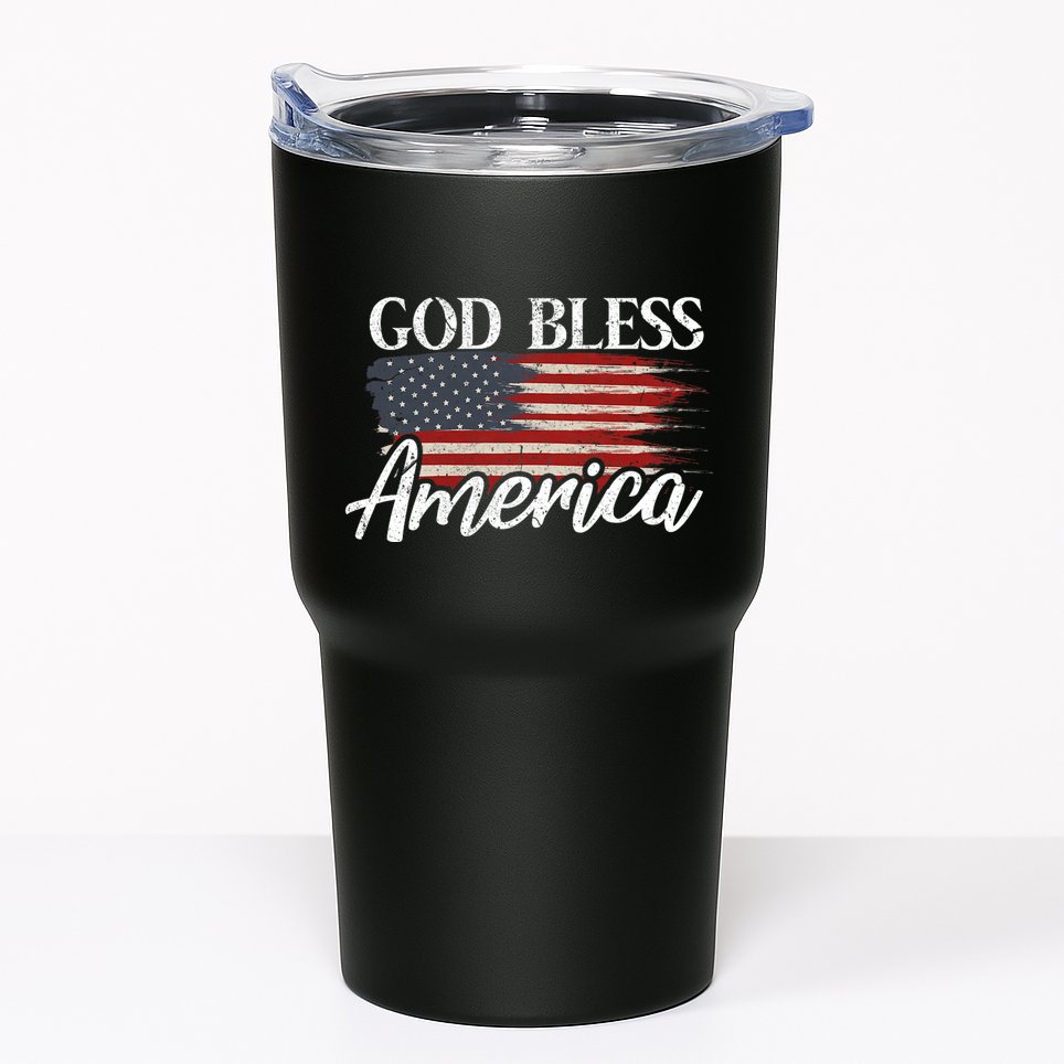God Bless America 4th Of July Patriotic Usa Tumbler