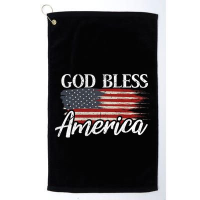 God Bless America 4th Of July Patriotic Usa Golf Towel
