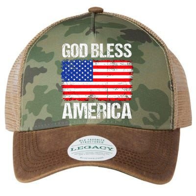 God Bless America Patriotic Happy 4th Of July Legacy Tie Dye Trucker Hat