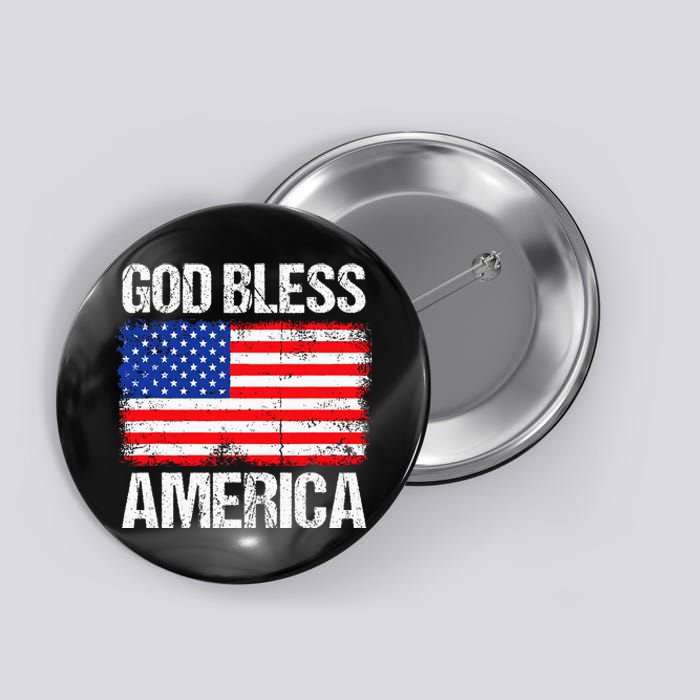 God Bless America Patriotic Happy 4th Of July Button