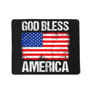 God Bless America Patriotic Happy 4th Of July Mousepad