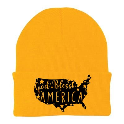 God Bless America 4th Of July Usa American Patriotic Knit Cap Winter Beanie