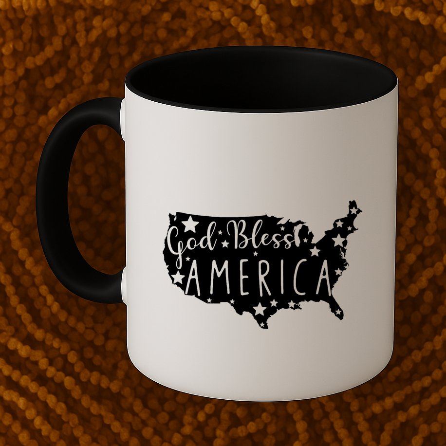 God Bless America 4th Of July Usa American Patriotic Mug