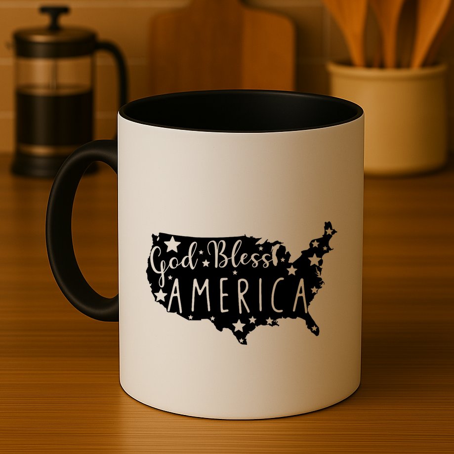 God Bless America 4th Of July Usa American Patriotic Mug