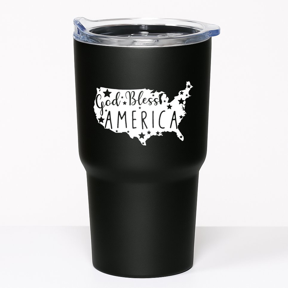God Bless America 4th Of July Usa American Patriotic Tumbler
