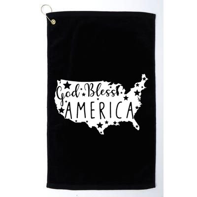 God Bless America 4th Of July Usa American Patriotic Golf Towel