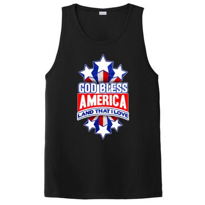 God Bless America Land That I Love 4 Th Of July Holiday Gift PosiCharge Competitor Tank