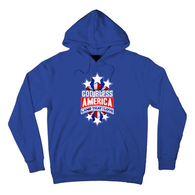 God Bless America Land That I Love 4 Th Of July Holiday Gift Hoodie