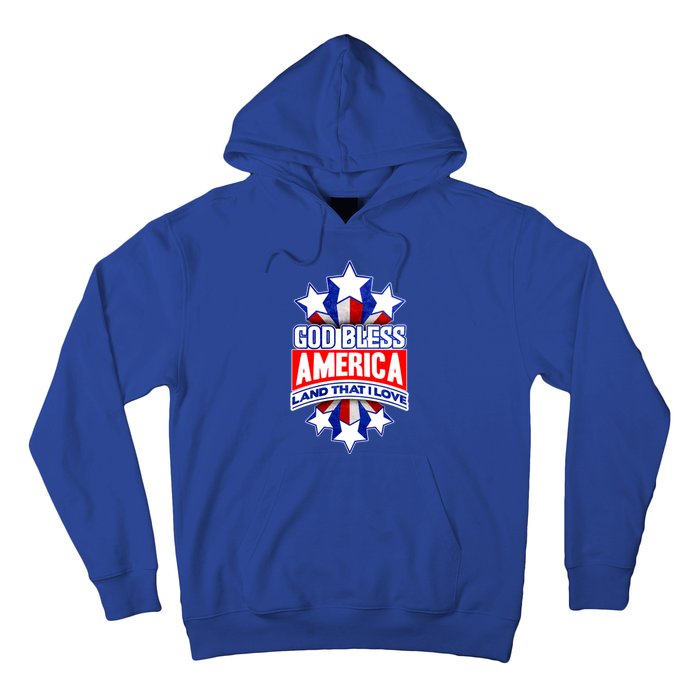 God Bless America Land That I Love 4 Th Of July Holiday Gift Hoodie