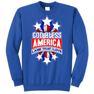 God Bless America Land That I Love 4 Th Of July Holiday Gift Sweatshirt