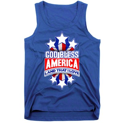 God Bless America Land That I Love 4 Th Of July Holiday Gift Tank Top