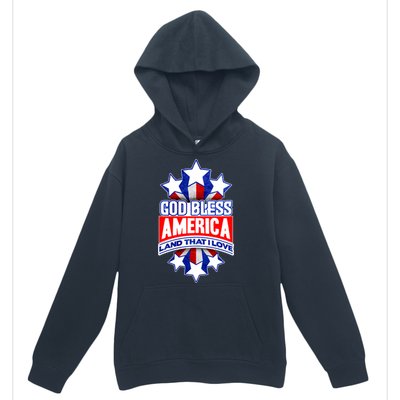 God Bless America Land That I Love 4 Th Of July Holiday Gift Urban Pullover Hoodie