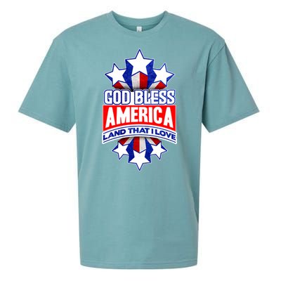 God Bless America Land That I Love 4 Th Of July Holiday Gift Sueded Cloud Jersey T-Shirt