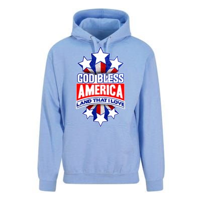 God Bless America Land That I Love 4 Th Of July Holiday Gift Unisex Surf Hoodie