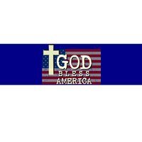 God Bless America 4th Of July Usa American Patriotic Great Gift Bumper Sticker