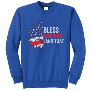 God Bless America Land That I Love Patriotic Usa Freedom Meaningful Gift Tall Sweatshirt