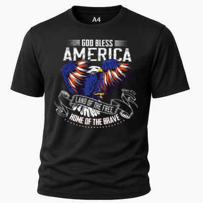 God Bless America Land Of The Free Because Of The Brave Performance Shirt