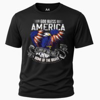 God Bless America Land Of The Free Because Of The Brave Cooling Performance Crew T-Shirt