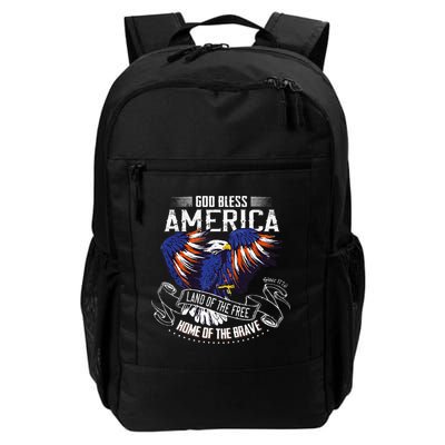God Bless America Land Of The Free Because Of The Brave Backpack