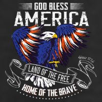 God Bless America Land Of The Free Because Of The Brave Beanie