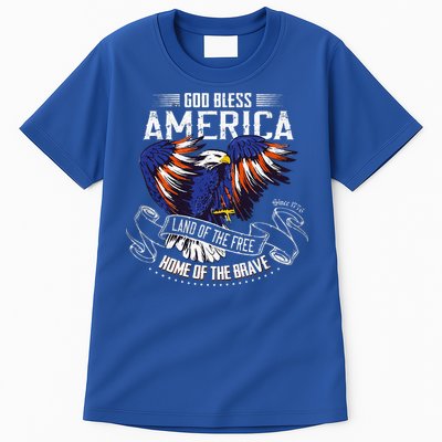 God Bless America Land Of The Free Because Of The Brave Tall T-Shirt