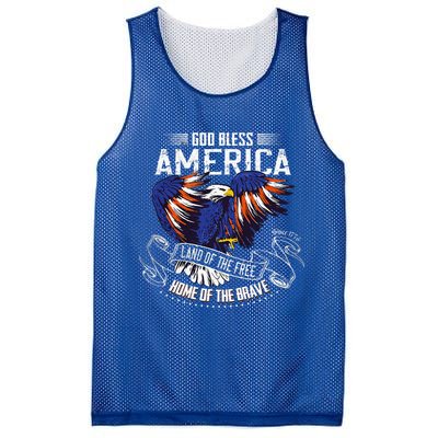 God Bless America Land Of The Free Because Of The Brave Mesh Reversible Basketball Jersey Tank