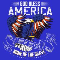 God Bless America Land Of The Free Because Of The Brave Toddler T-Shirt