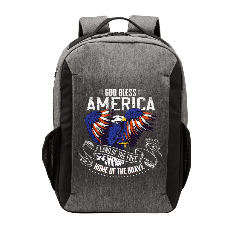 God Bless America Land Of The Free Because Of The Brave Vector Backpack