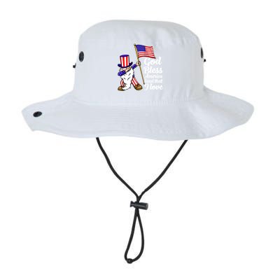 God Bless America Land That I Love Funny America Flag Love Gift Legacy Cool Fit Booney Bucket Hat