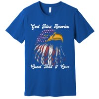 God Bless America Land That I Love Us Flag Funny 4th Of July Gift Premium T-Shirt