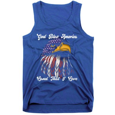 God Bless America Land That I Love Us Flag Funny 4th Of July Gift Tank Top