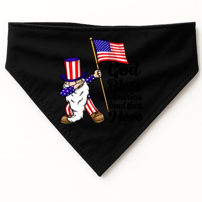 God Bless America Land That I Love Funny America Flag Love Gift USA-Made Doggie Bandana