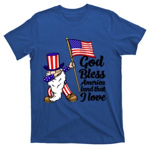 God Bless America Land That I Love Funny America Flag Love Gift T-Shirt