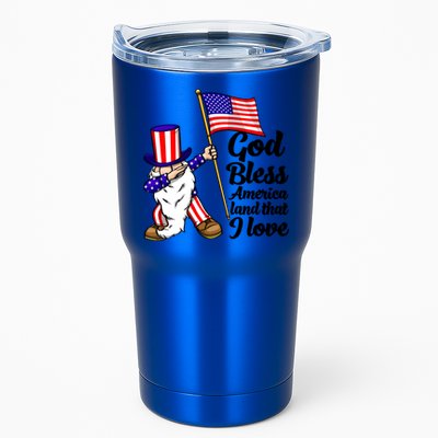God Bless America Land That I Love Funny America Flag Love Gift Tumbler