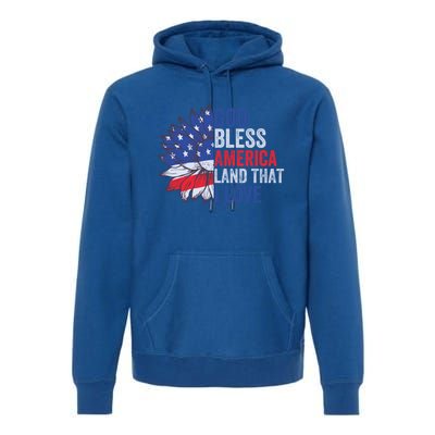 God Bless America Land That I Love Patriotic Usa Freedom Gift Premium Hoodie