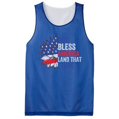 God Bless America Land That I Love Patriotic Usa Freedom Gift Mesh Reversible Basketball Jersey Tank