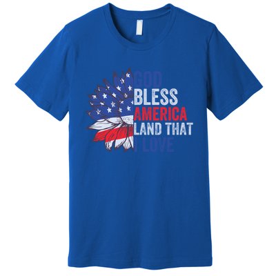 God Bless America Land That I Love Patriotic Usa Freedom Gift Premium T-Shirt