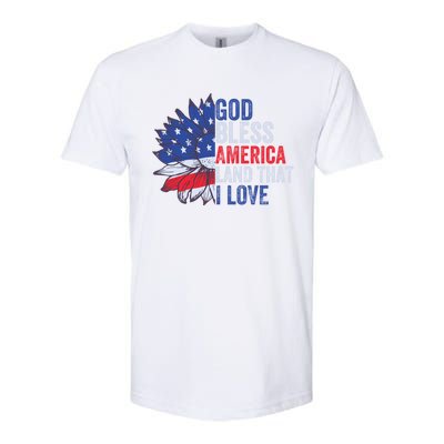 God Bless America Land That I Love Patriotic Usa Freedom Gift Softstyle® CVC T-Shirt