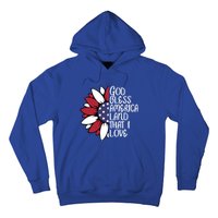 God Bless America Land That I Love Sunflower God Bless Usa Gift Hoodie