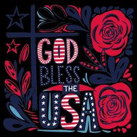 God Bless America Patriotic Usa Flag Christian 4th Of July Bucket Hat