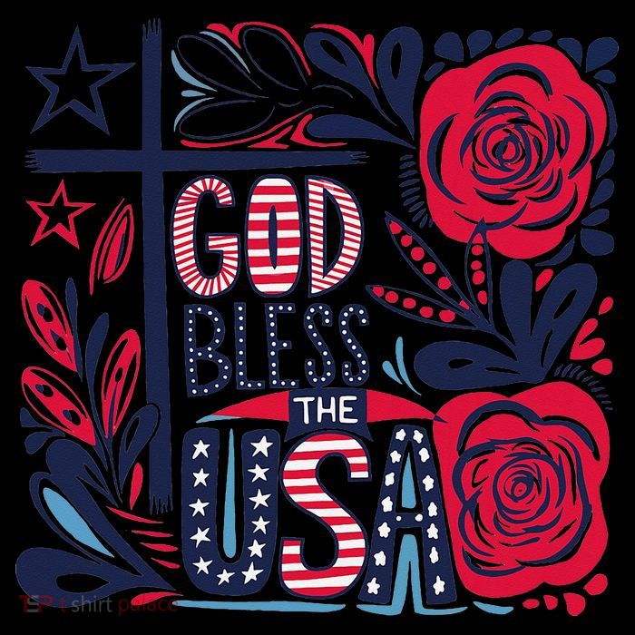 God Bless America Patriotic Usa Flag Christian 4th Of July 16 in Basic Backpack