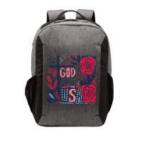 God Bless America Patriotic Usa Flag Christian 4th Of July Vector Backpack