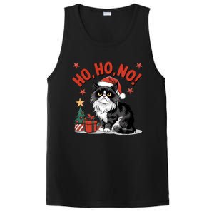 Grumpy Black And White Cat Who DoesnT Like Christmas Holidays Meaningful Gift PosiCharge Competitor Tank