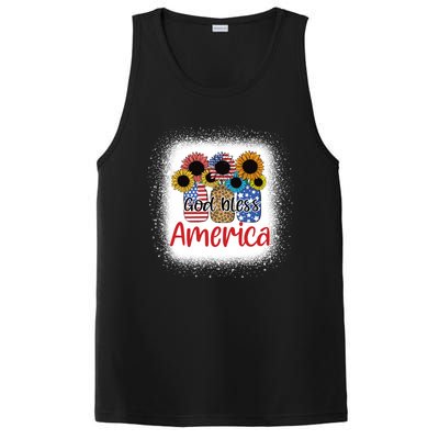 God Bless America Mason Jar 4th Of July Christian Patriotic Gift PosiCharge Competitor Tank