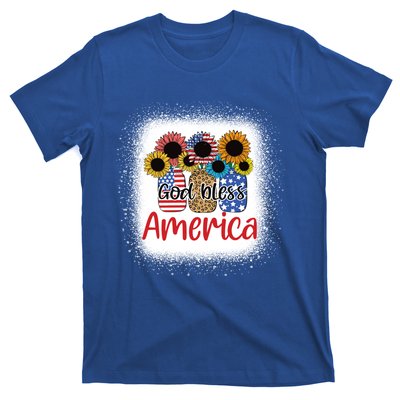 God Bless America Mason Jar 4th Of July Christian Patriotic Gift T-Shirt