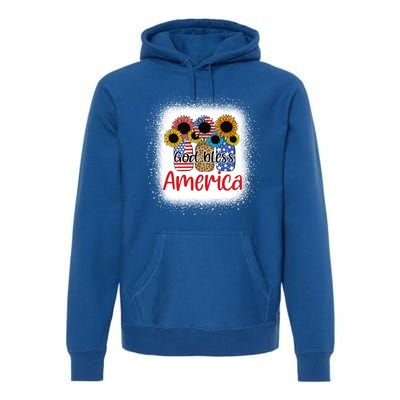 God Bless America Mason Jar 4th Of July Christian Patriotic Gift Premium Hoodie