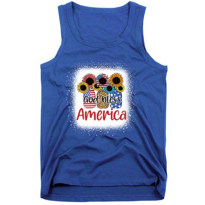 God Bless America Mason Jar 4th Of July Christian Patriotic Gift Tank Top