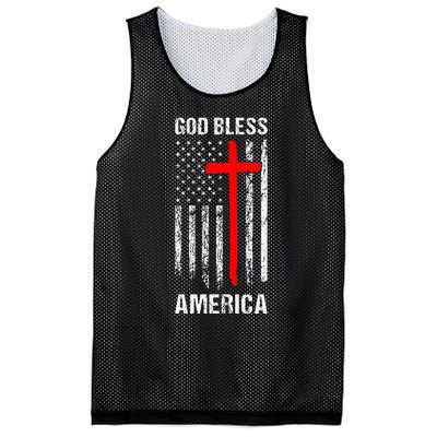 God Bless America Christian Patriot Usa Flag Mesh Reversible Basketball Jersey Tank