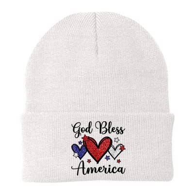 God Bless America Patriotic Usa Flag Colors For Christians Funny Gift Beanie