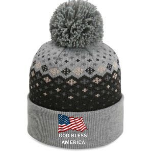 God Bless America Gift The Baniff Cuffed Pom Beanie